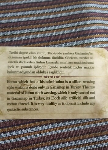 Diğer Kutnu kumaşindan şal-fular