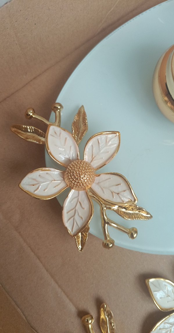 Beyaz Çiçekli Dekoratif Tepsi nişan tepsisi ve kahve tepsisi - Görsel 3