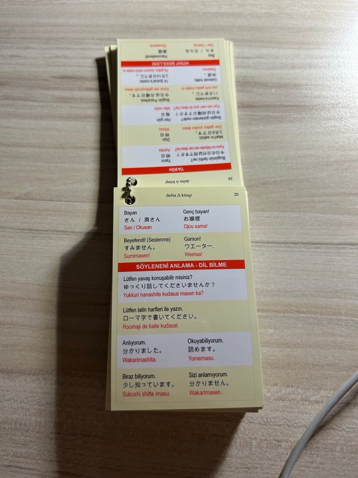 Japonca Dil Kartları Konuşma Kılavuzlu - Görsel 2