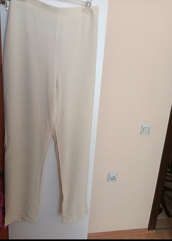 42 Beden Bej Kemerli Uzun Keten Tunik