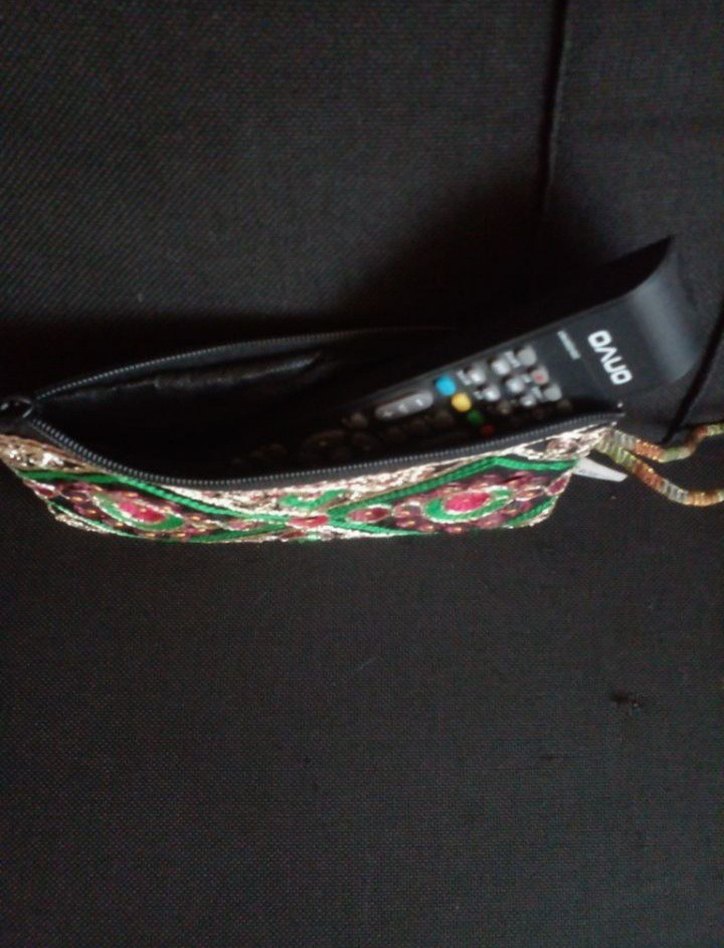 Nakışlı ve Boncuklu Bohem Kadın Portföy Çanta - Görsel 4