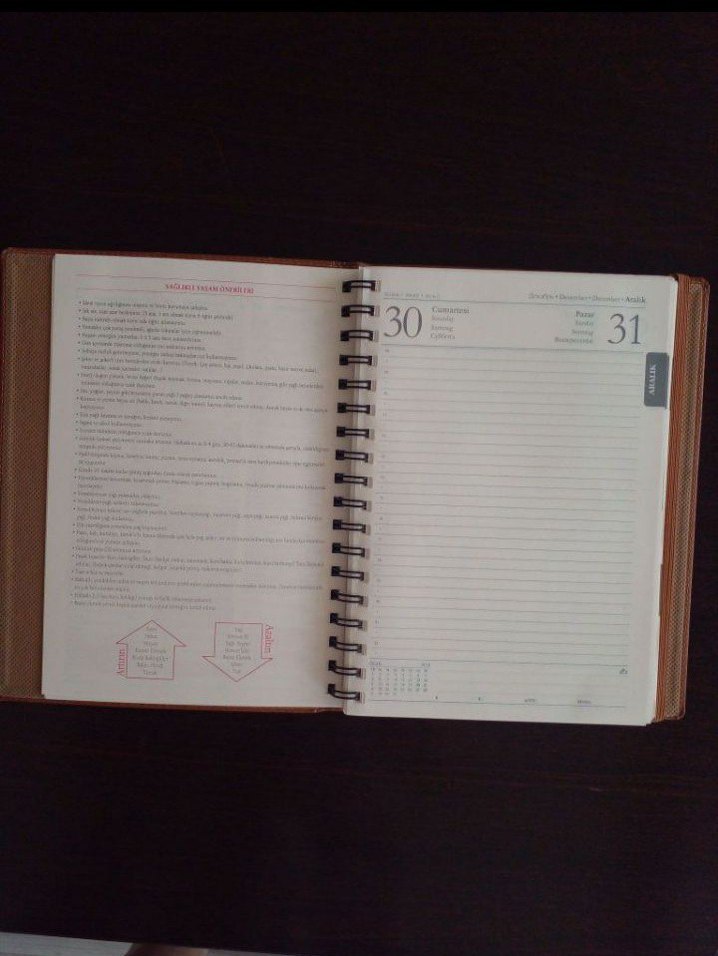 Kahverengi Deri Kapaklı Spiralli Ajanda - Görsel 3