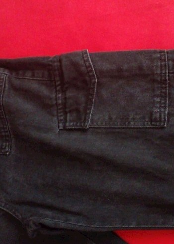 Trendyol siyah kargo kot pantolon s/36 beden - Görsel 4