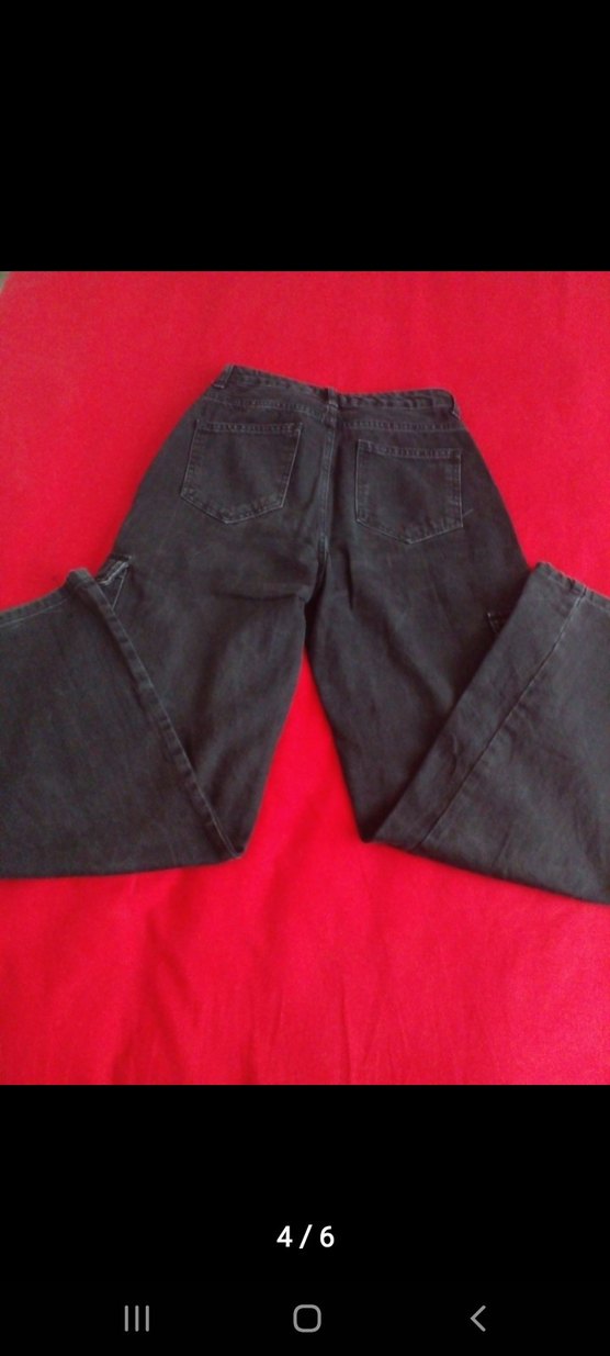 Trendyol siyah kargo kot pantolon s/36 beden - Görsel 5