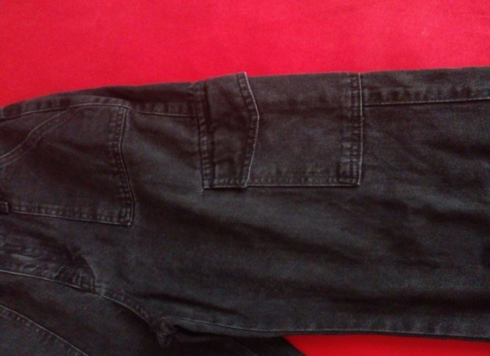 Trendyol siyah kargo kot pantolon s/36 beden - Görsel 4