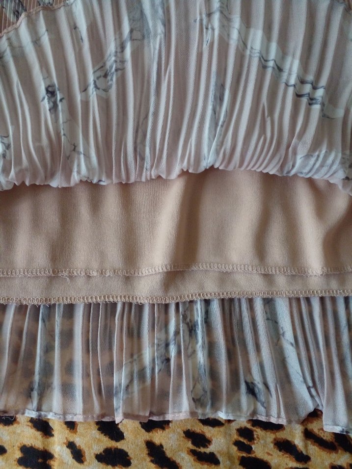 Bej Pilili Uzun Kollu Bohem Tunik - Görsel 5