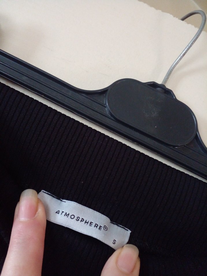 Siyah Pilili Kadın İspanyol Paça Pantolon - Görsel 2