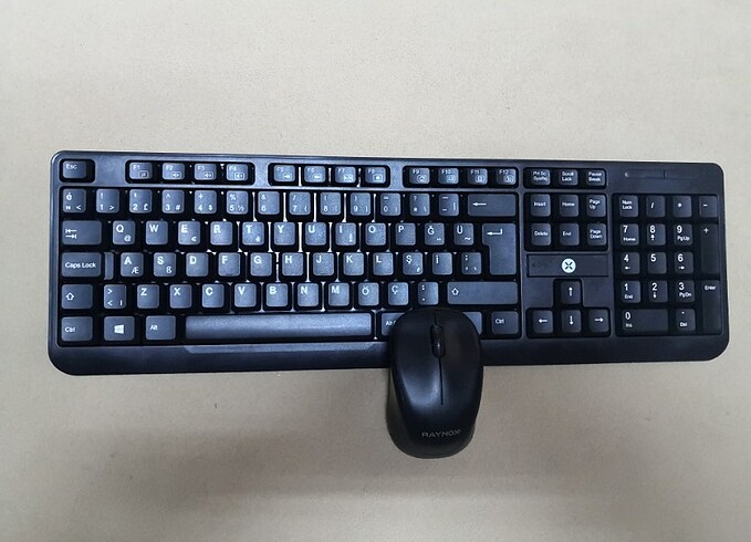Kablosuz klavye mouse set 