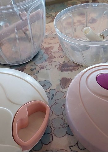 Pastel Pembe Plastik Mutfak Doğrayıcı - Görsel 2