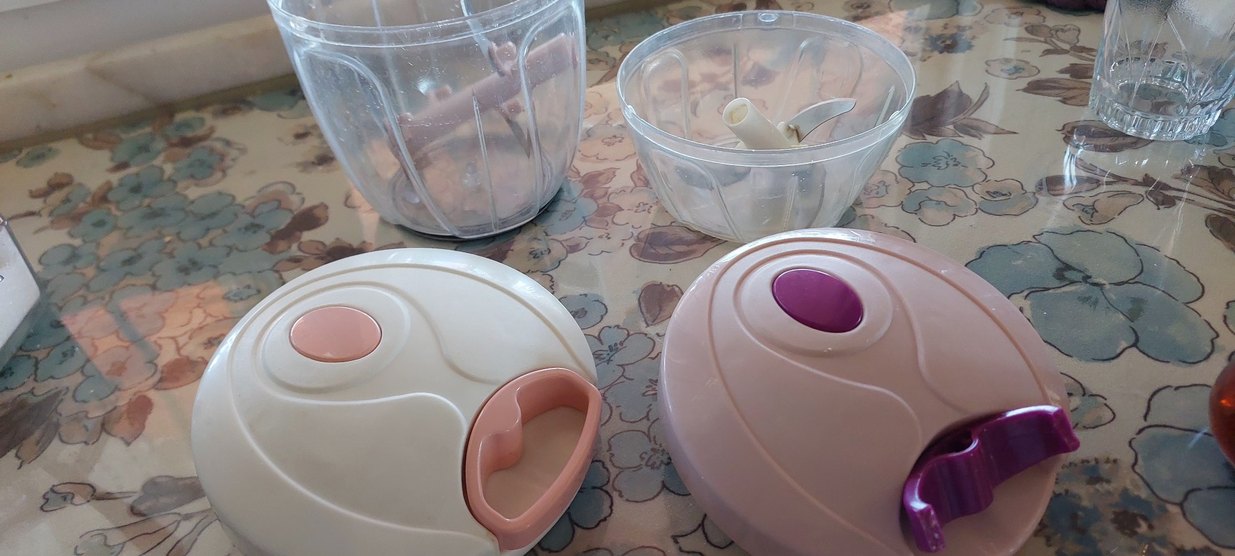 Pastel Pembe Plastik Mutfak Doğrayıcı - Görsel 2