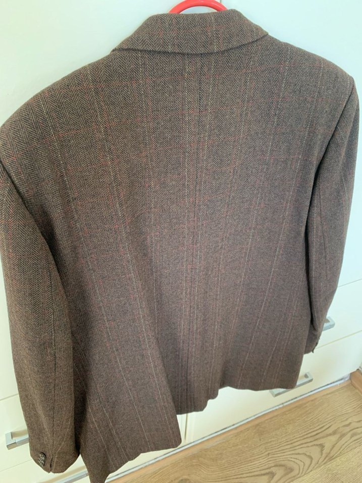 Kahverengi Düğmeli Erkek Yün Ceket - Görsel 3