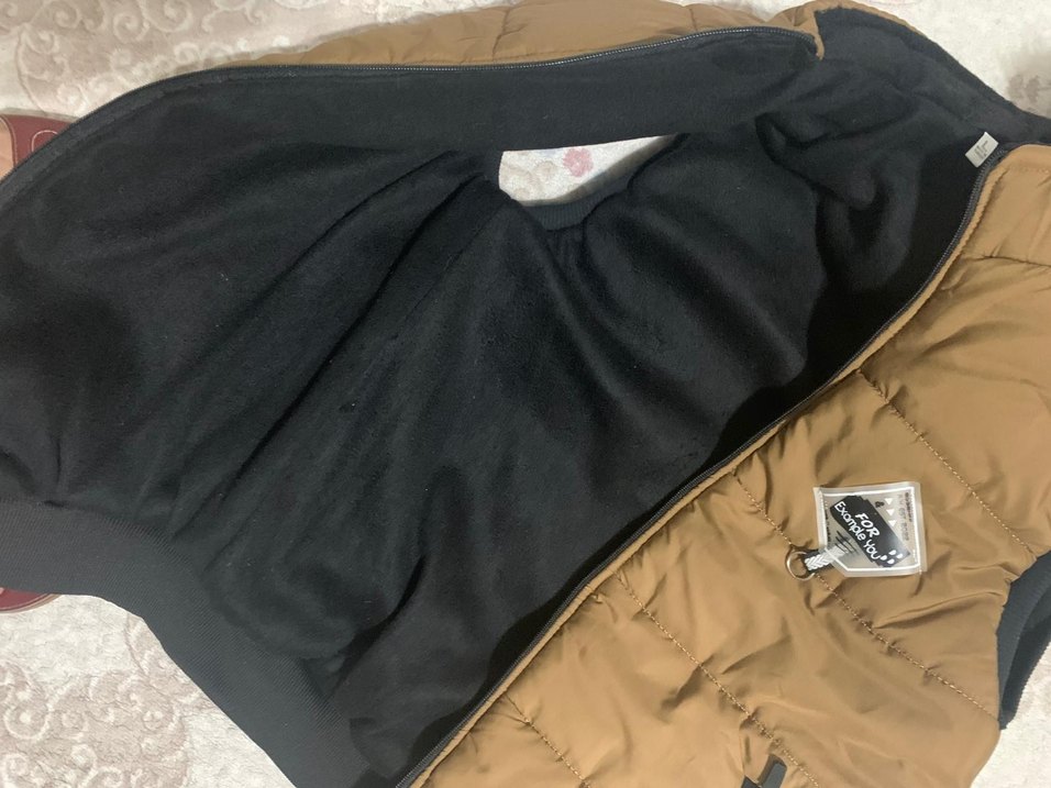 Kahverengi Kürklü Kapüşonlu Erkek Yelek - Görsel 3