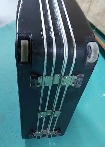 Siyah Vintage Şifreli Tokalı Erkek Valiz - Görsel 5