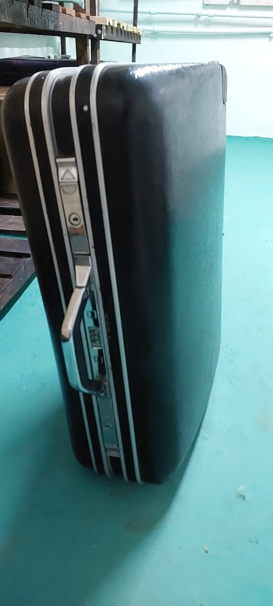 Siyah Vintage Şifreli Tokalı Erkek Valiz - Görsel 3