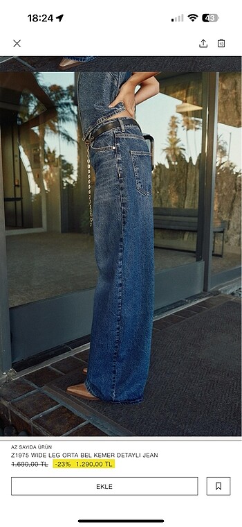 32 Beden Zara wide leg
