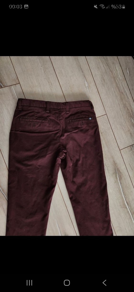 Erkek Bordo Sarar marka Pantolon - Görsel 3