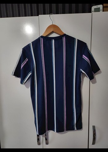 Çizgili Erkek Kısa Kollu Tişört - Görsel 2