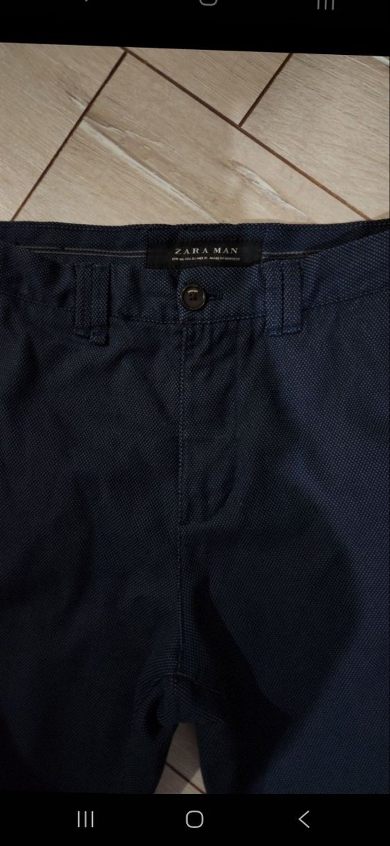 Erkek Lacivert Denim Rahat Kesim Pantolon - Görsel 3