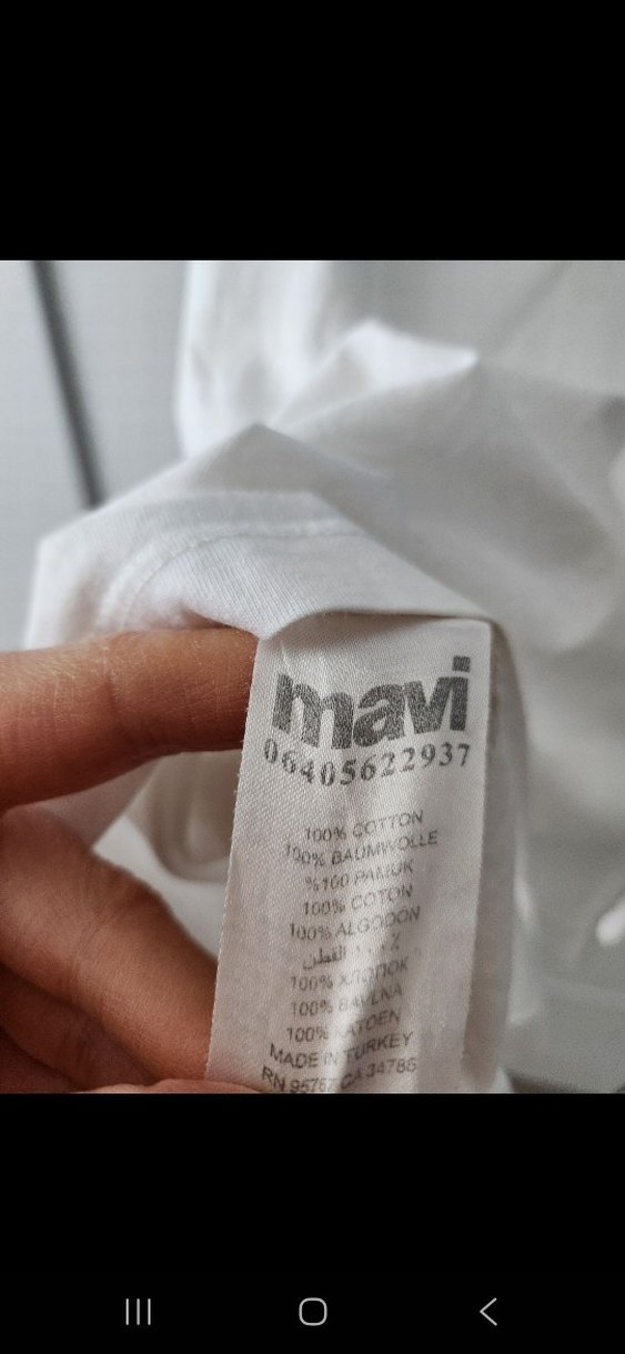 Erkek Beyaz Pamuklu Polo Tişört - Görsel 3