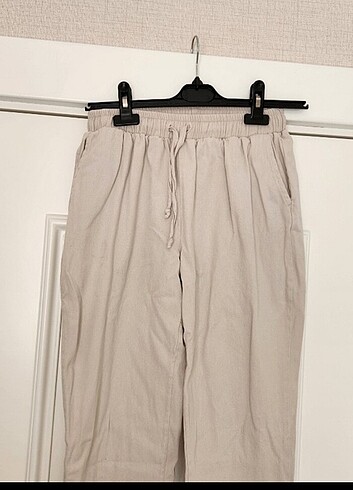 s Beden camel Renk Keten pantalon