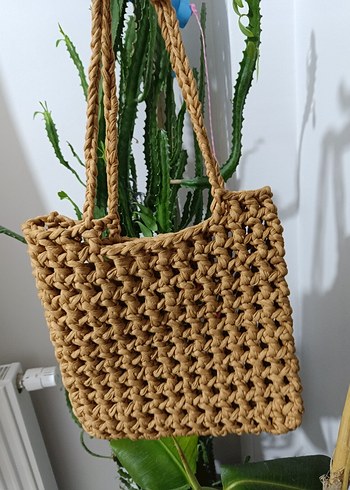 Penye İp File Veronika Kadın Çanta - Görsel 2