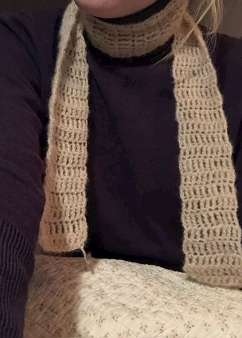 Beyaz Skiny Atkı - Görsel 5