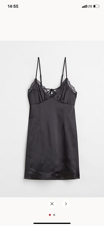 h&m siyah gece elbise