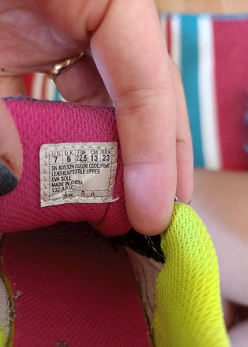 Kız Çocuk Renkli Cırt Cırtlı Spor Ayakkabı - Görsel 5