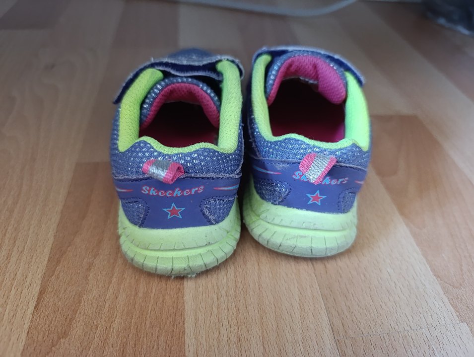 Kız Çocuk Renkli Cırt Cırtlı Spor Ayakkabı - Görsel 2