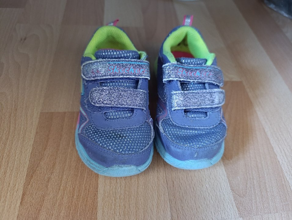 Kız Çocuk Renkli Cırt Cırtlı Spor Ayakkabı - Görsel 4