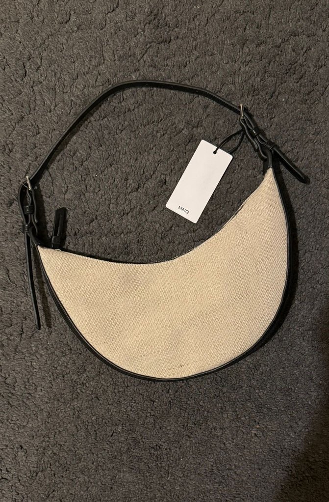 Mango mini oval çanta - Görsel 3