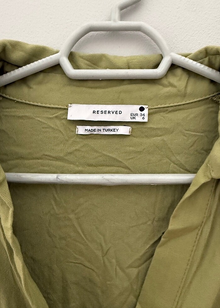 Büzgülü gömlek elbise - Görsel 2