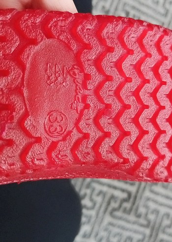 Kırmızı lastik çocuk deniz ayakkabısı - Görsel 5