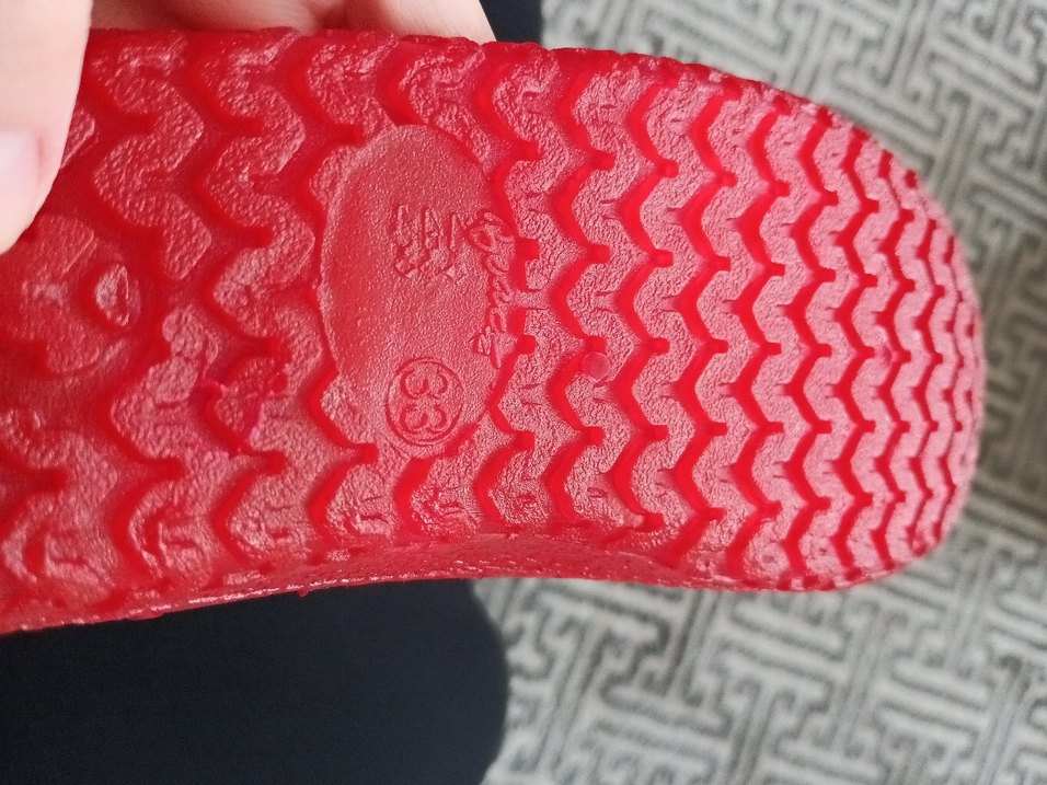 Kırmızı lastik çocuk deniz ayakkabısı - Görsel 5