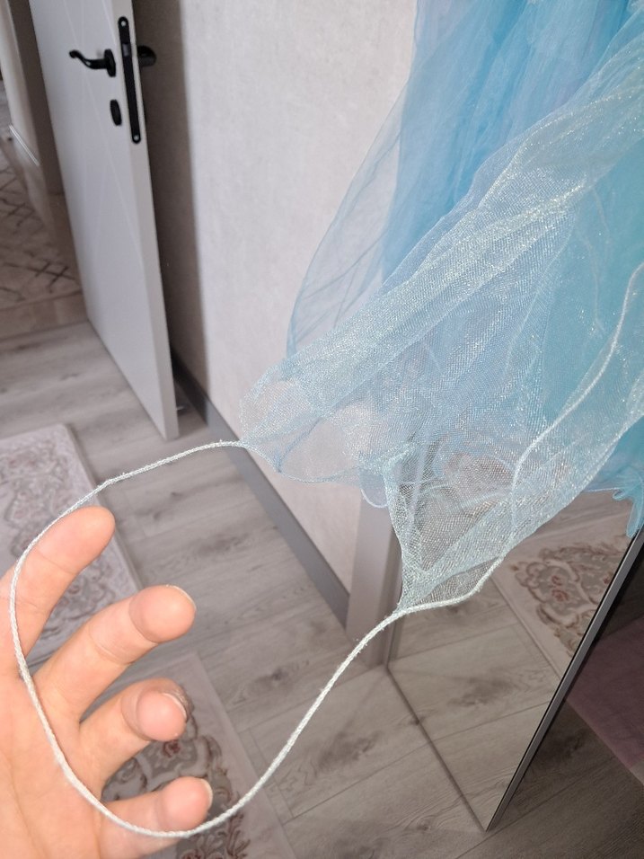 Kız Çocuk Çok Renkli Tül Elbise - Görsel 3