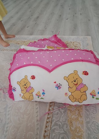 Pembe Baskılı Çocuk Uyku Yastığı - Görsel 2