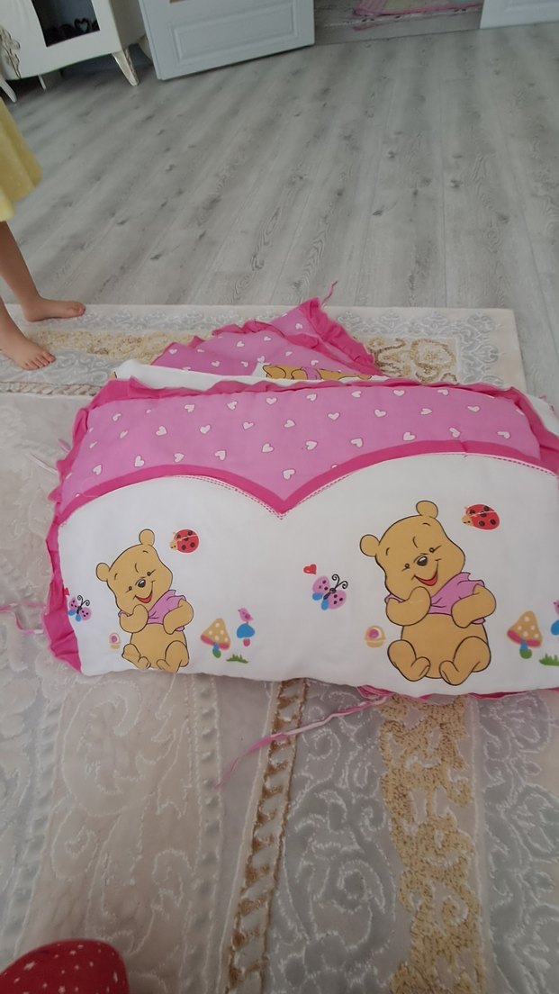 Pembe Baskılı Çocuk Uyku Yastığı - Görsel 2