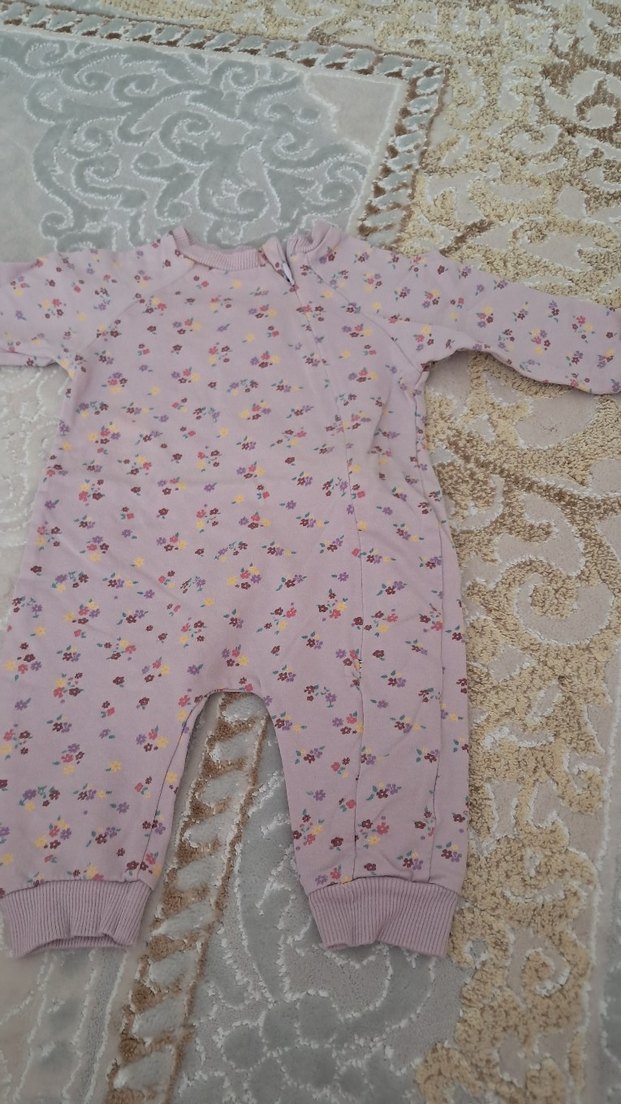 Dantel Detaylı Pembe Bebek Tulumu - Görsel 2