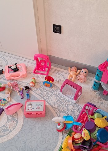 Beden Renk Renkli Pembe Oyuncak Seti