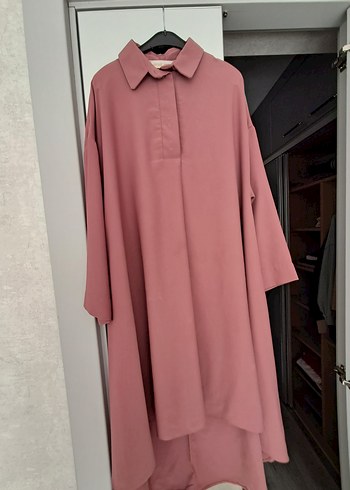 Kayra Pembe Uzun Kollu Salaş Kadın Tunik