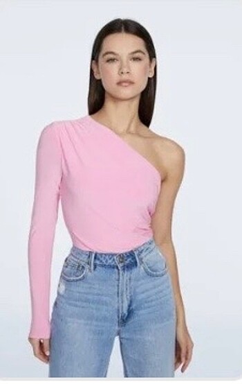 Stradivarius Drape Detaylı Asimetrik Body