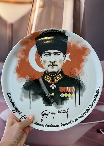 Atatürk Temalı 32 cm Tabak