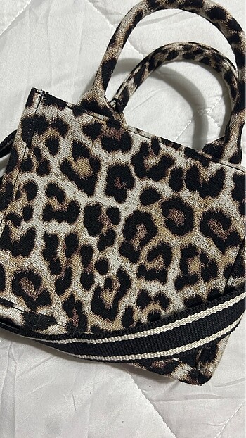 H&M Leopar tote çanta - Görsel 4