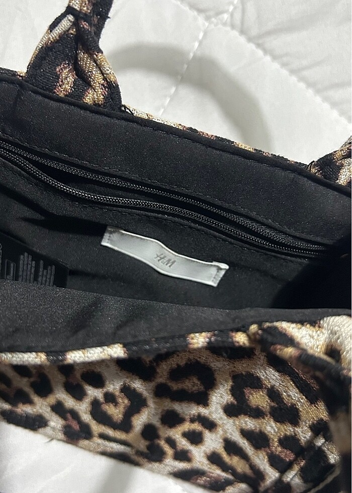 H&M Leopar tote çanta - Görsel 3