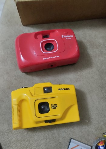 Sarı SONICA 35mm Film Kamera 2 adet