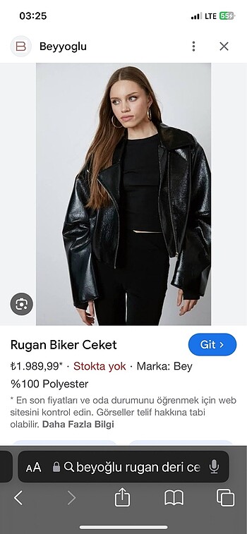 Beyoğlu deri ceket