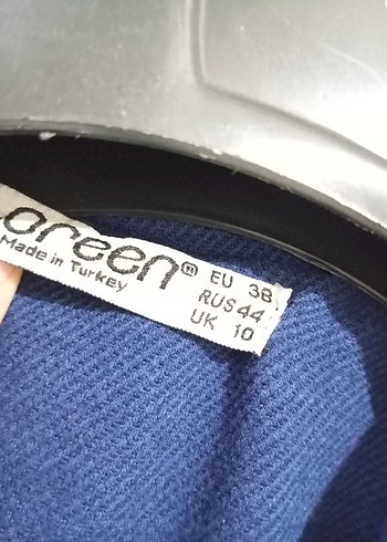 Düğmeli Lacivert Kadın Uzun Kaban - Görsel 4