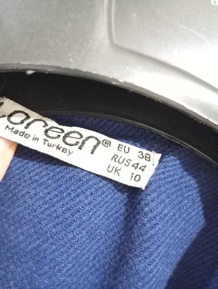 Düğmeli Lacivert Kadın Uzun Kaban - Görsel 4