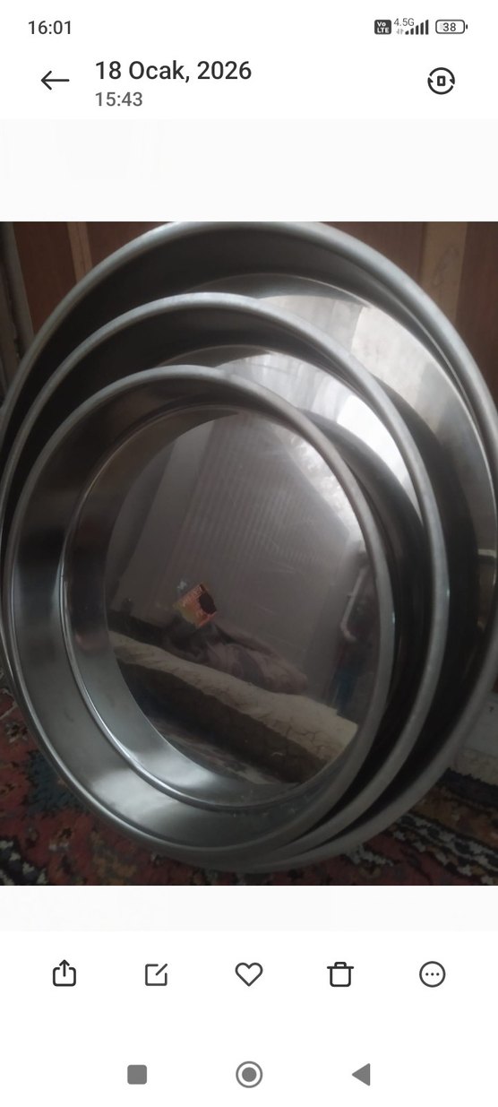 Gri Paslanmaz Çelik Tepsi Seti - Görsel 2