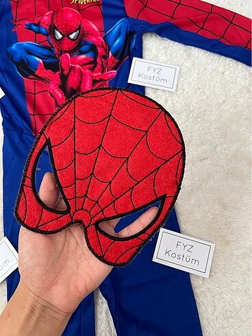 5 Yaş Beden kırmızı Renk Spiderman Kostümü